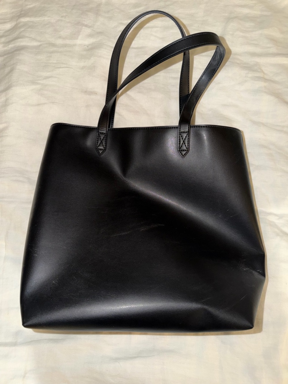 Madewell Black Vegan Leather Tote - Picture 4 of 10